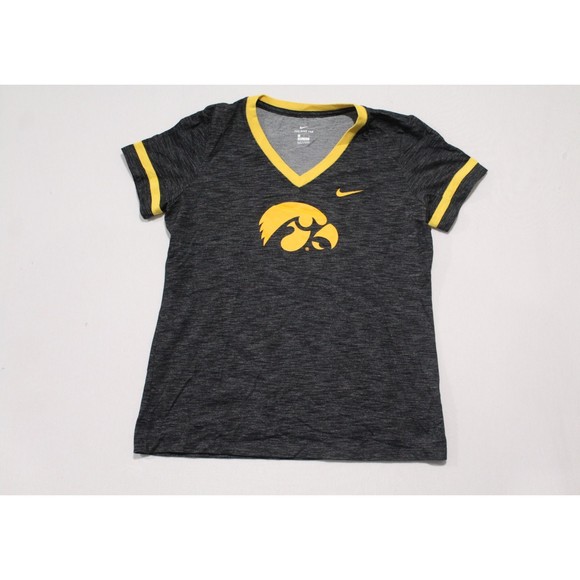 The Nike Tee Gray Iowa Hawkeyes Dri Fit Size Large - Picture 1 of 8